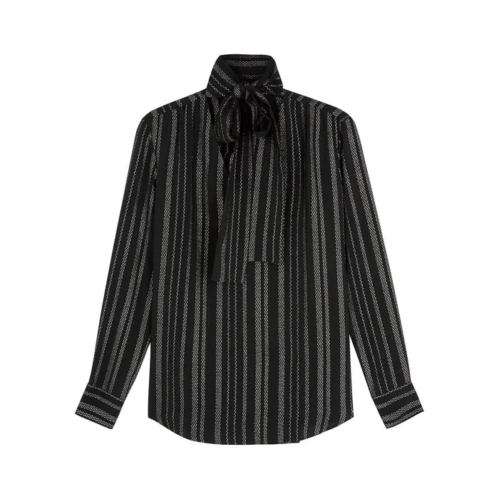 Metallic Stripe Top French