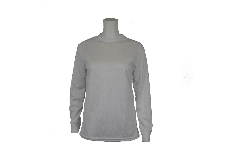 Poly-Lite 1 x1 Rib Ladies Crew Geometric