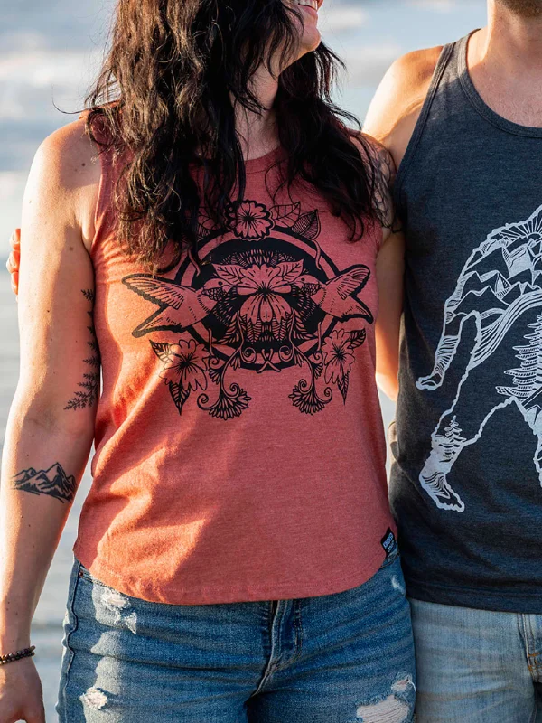 HUMMINGBIRD - Women's Tank - Rust Streetwear Style for 