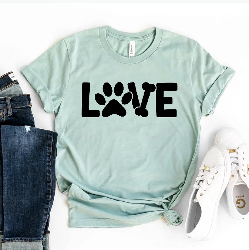 Love Dog T-shirt Elegant Women's Formal 