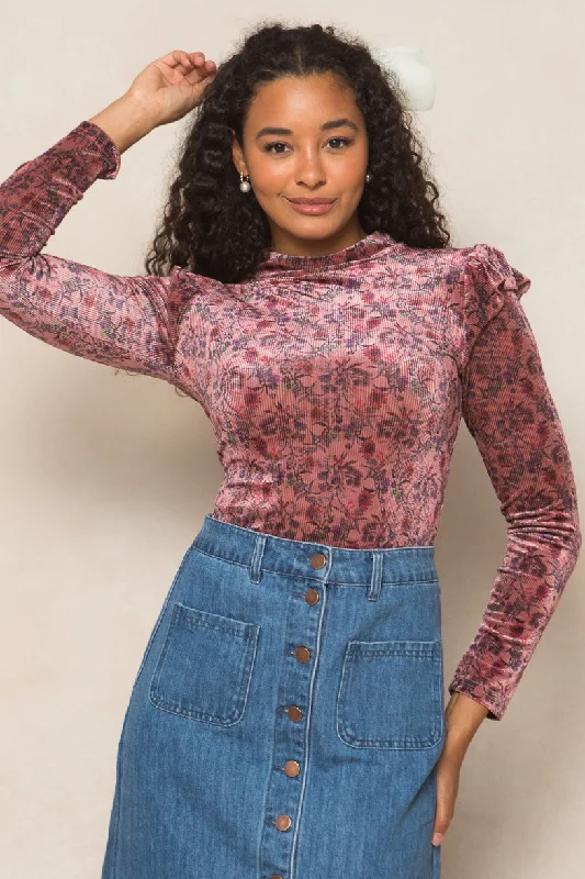 La La Lady Top in Pink Floral - FINAL SALE Gym