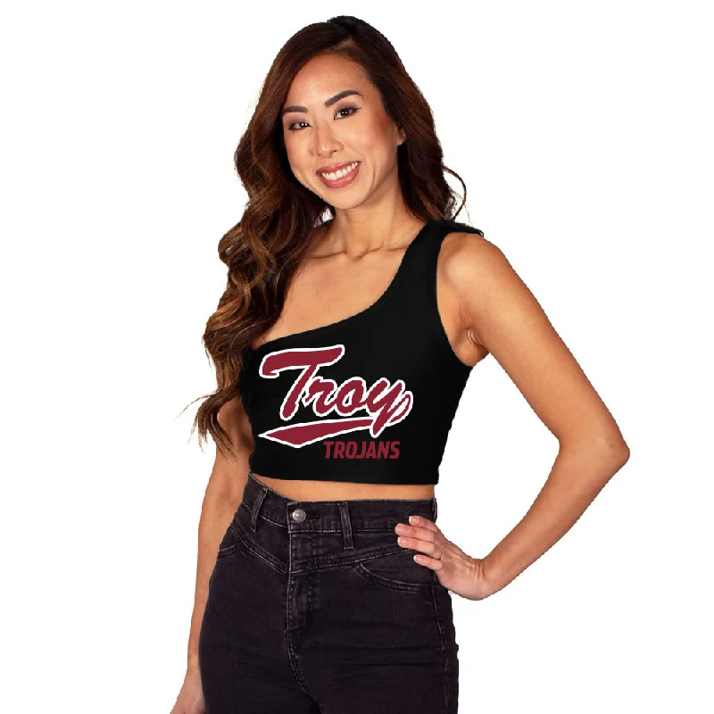 Troy University Lightning One Shoulder Top Gym