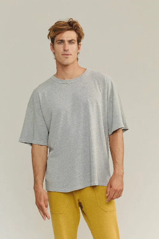 Heathered Vernon Oversized Tee Cool Women's Distressed