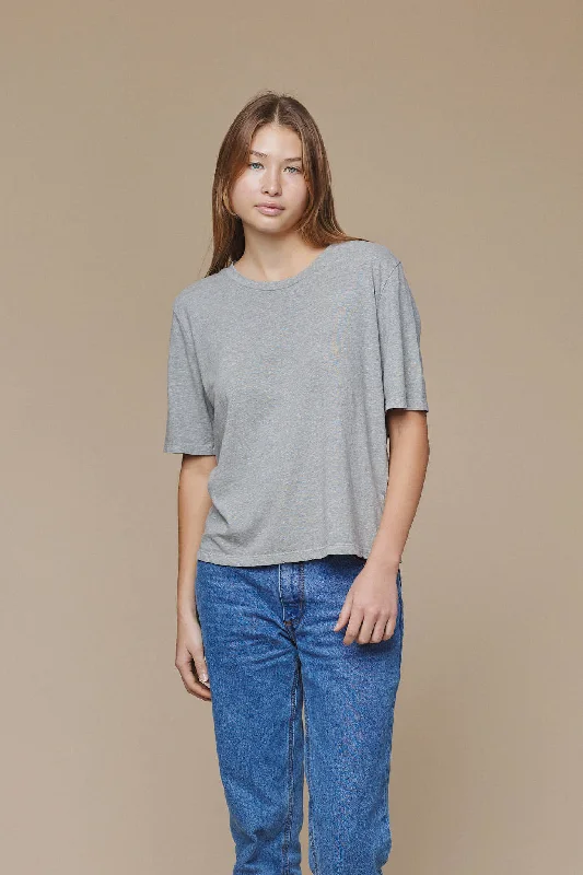 Heathered Silverlake Cropped Tee Refined Women's Velvet