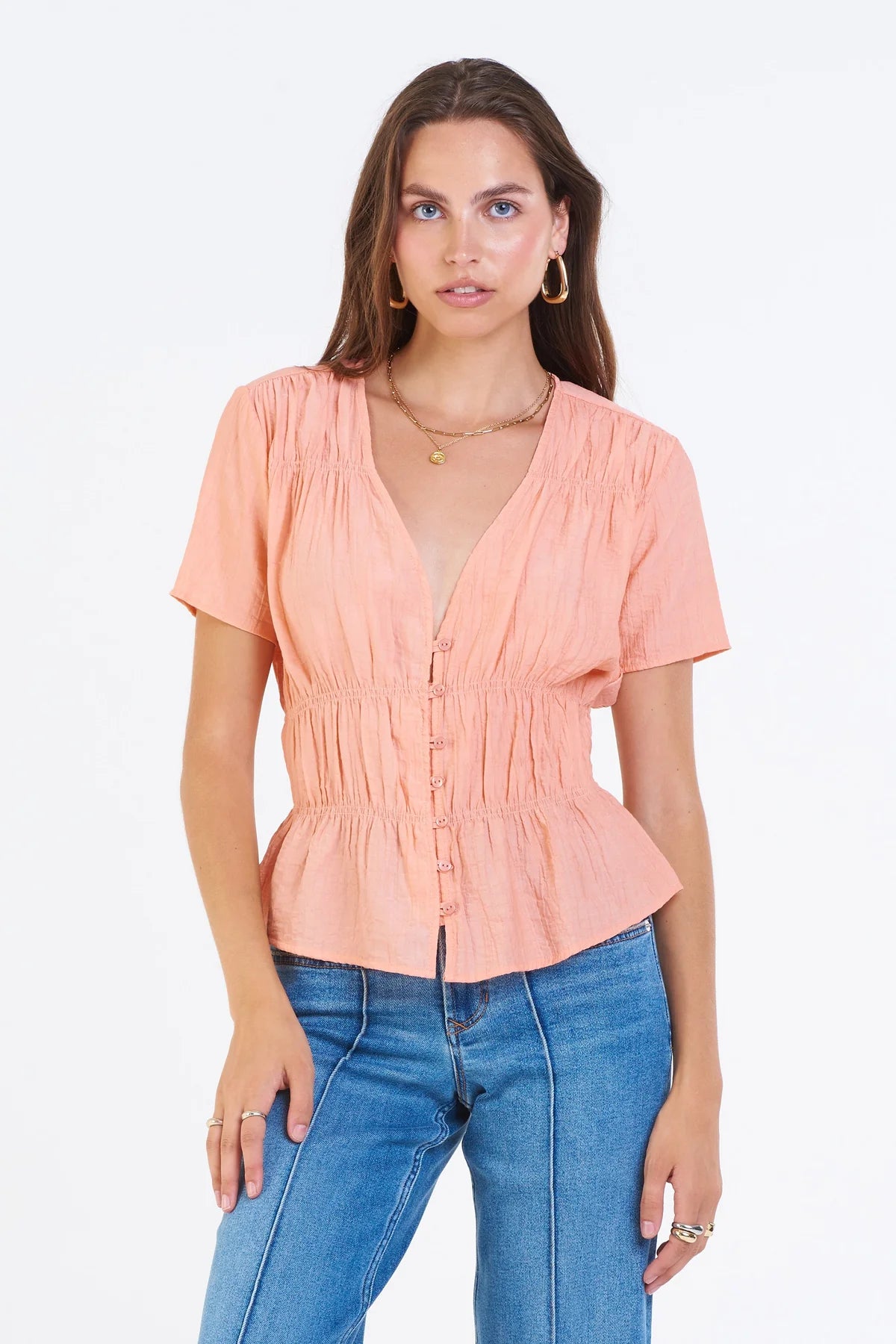 Zoe Ruched Shirt French