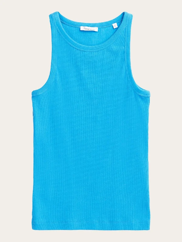 Racer rib top - Malibu Blue Refined Women's 