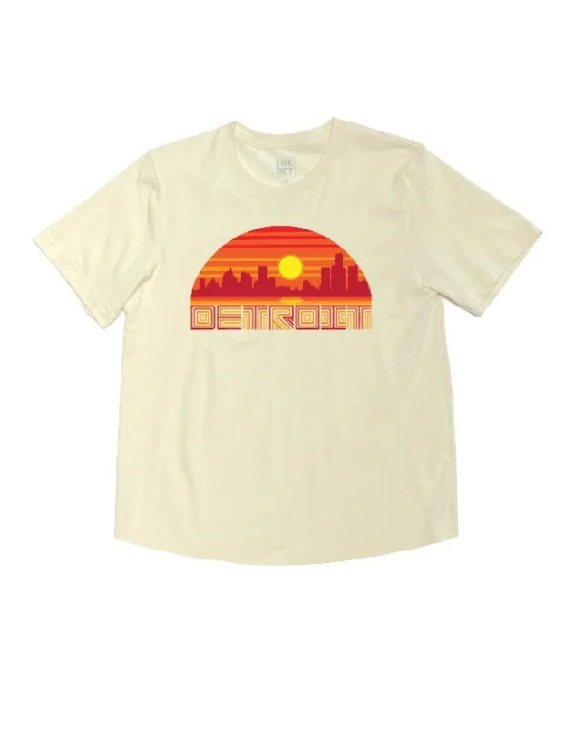 Ink Detroit Sunny D Kinda Cropped T-Shirt - Natural Athletic Women's High - 