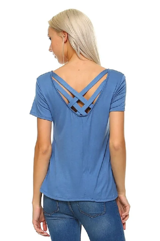 Cross It Out Short Sleeve Top Athletic Women's 
