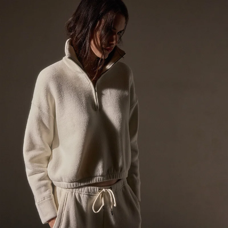 Cozy Half Zip - Ivory Contemporary 