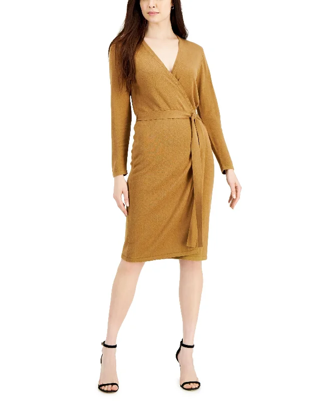 Anne Klein Sweater Wrap Dress Casual Women's Japanese 