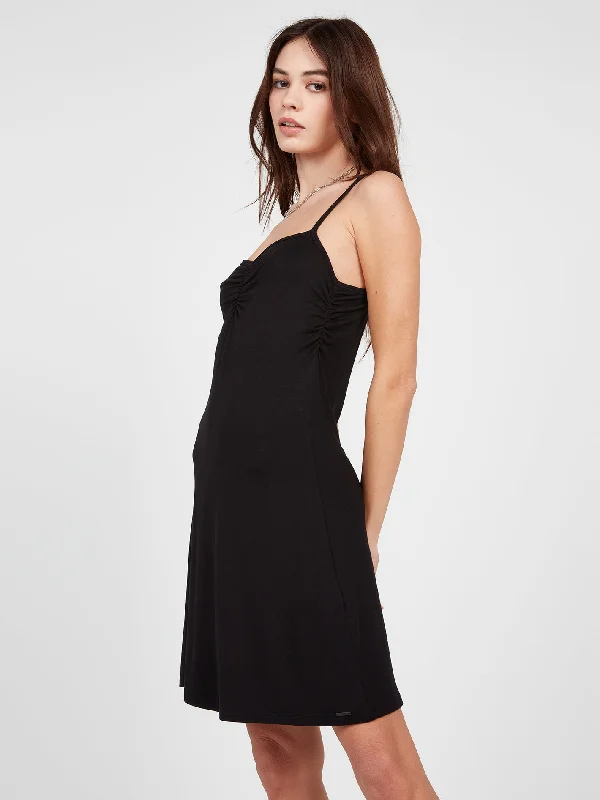 Scenic Stone Dress - Black Refined Women's Hand - crafted