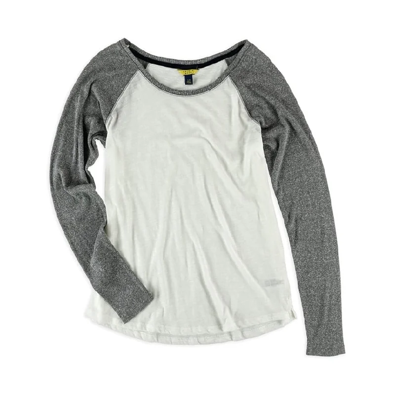 Aeropostale Womens Raglan Ls Basic T-Shirt Geometric