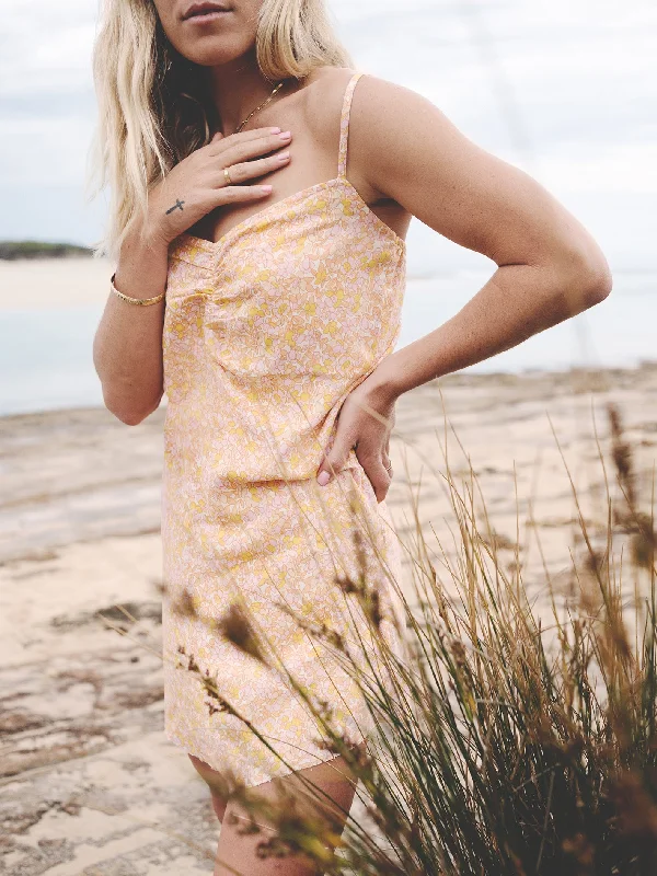 Coco Ho Mini Dress - Grapefruit Classic Women's Tweed