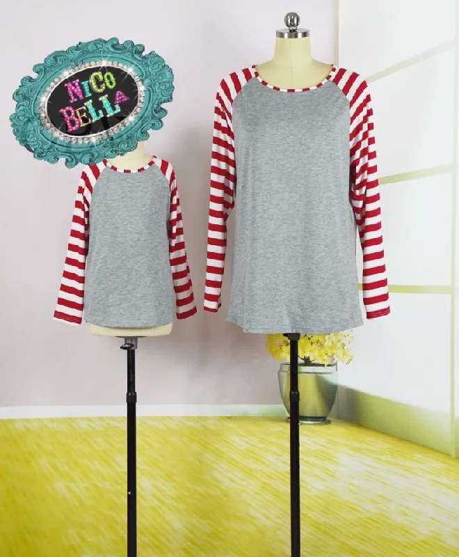 Red & White Raglan Cool Women's Skate