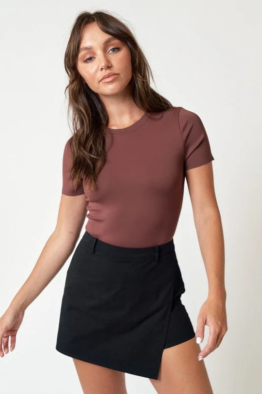 Kim Seamless Bodysuit- Chocolate Youthful Women's Pop